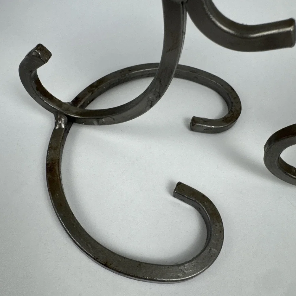Vtg 80s Dalagruppen Sweden Wrought Iron 4 Taper Candle‎ Holder Scandinavian